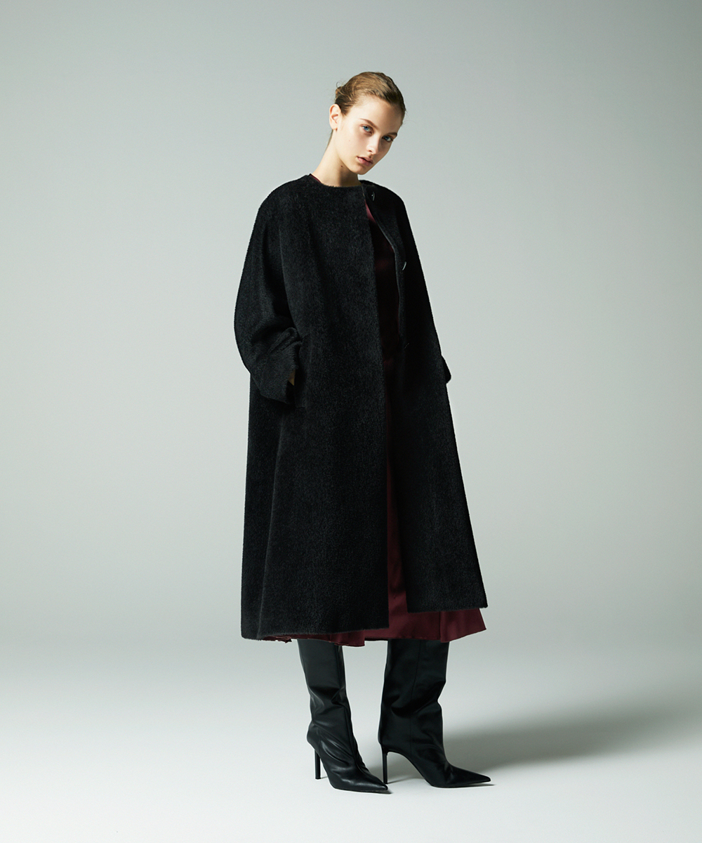 EAUVIRE スーリーアルパカコート ブラック