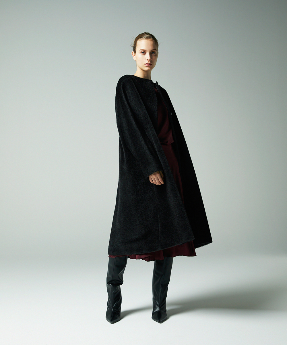 EAUVIRE スーリーアルパカコート ブラック