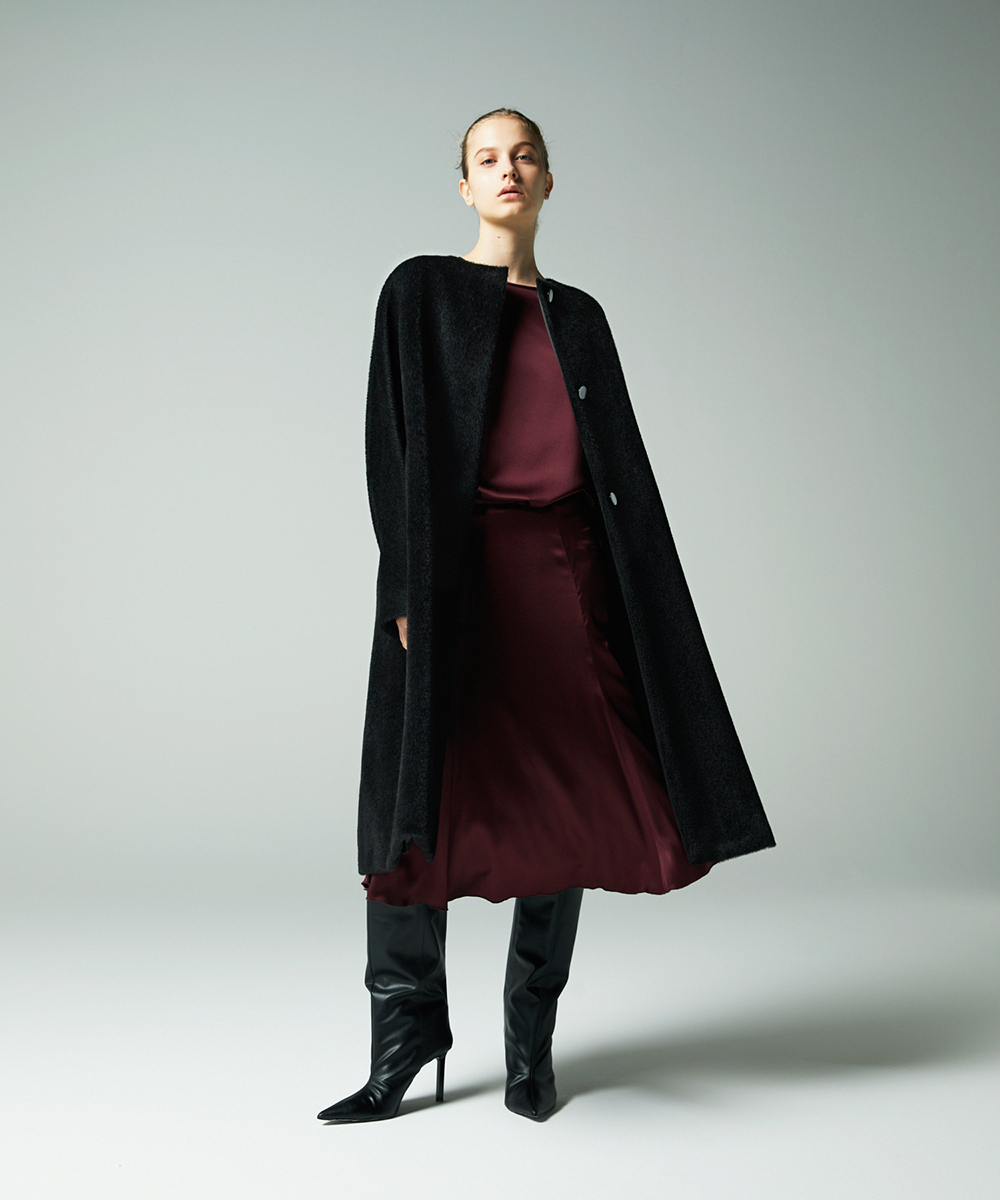 EAUVIRE スーリーアルパカコート ブラック