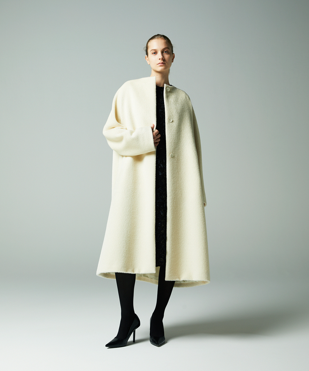 EAUVIRE スーリーアルパカコート ブラック