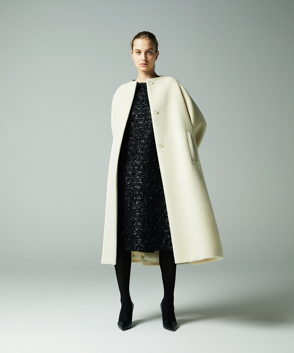 EAUVIRE スーリーアルパカコート ブラック