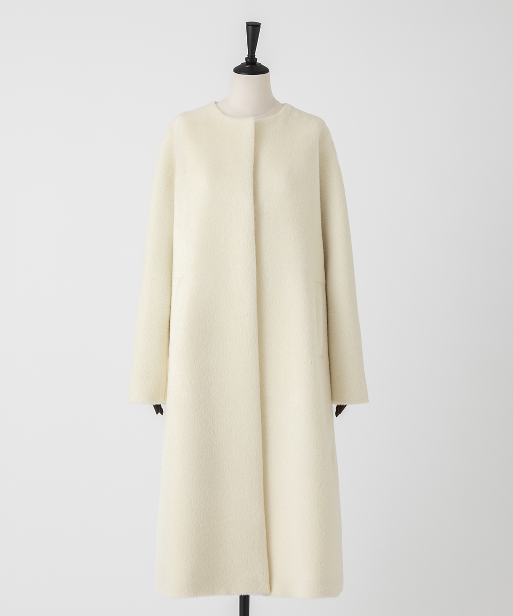 EAUVIRE スーリーアルパカコート ブラック