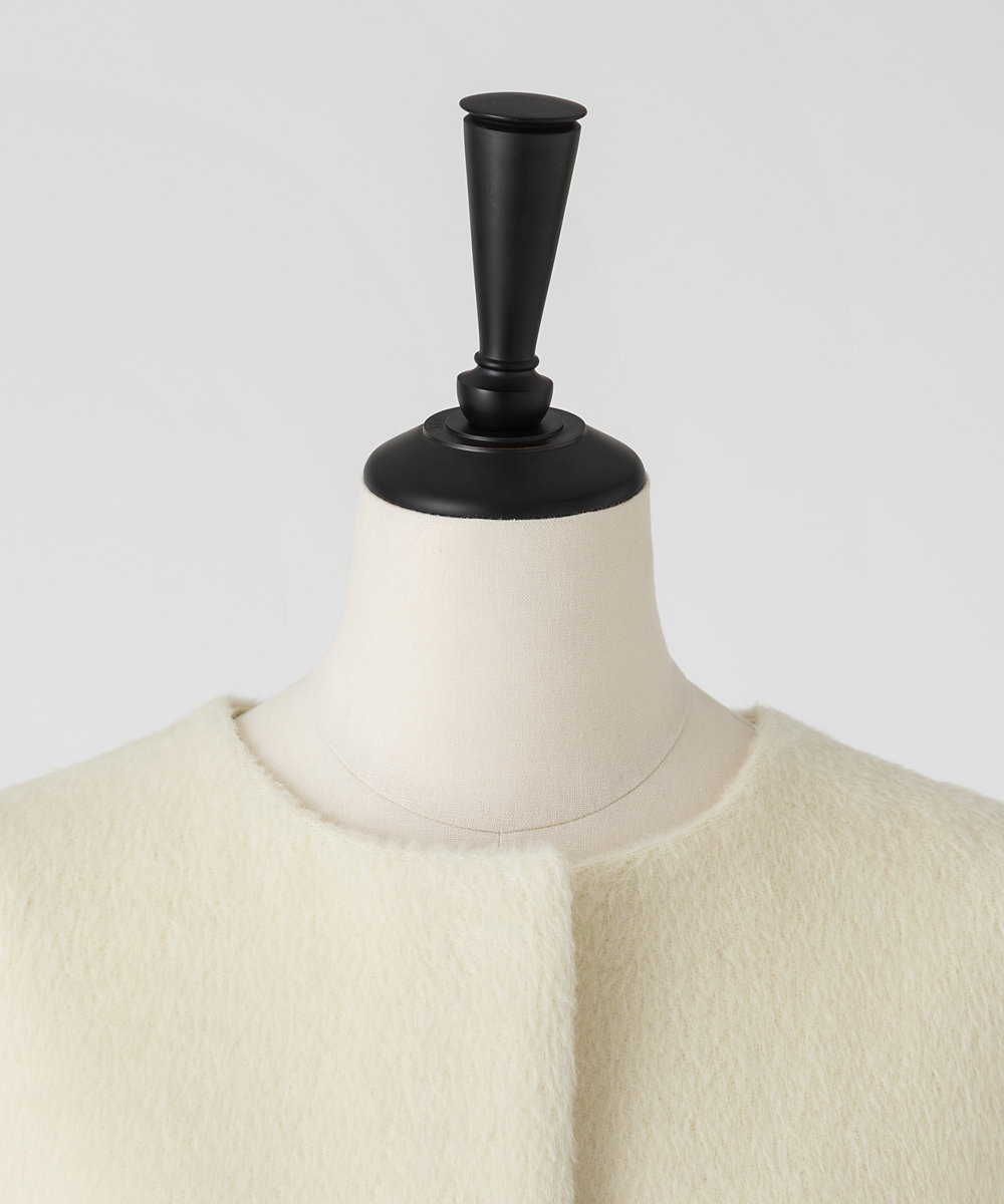 EAUVIRE スーリーアルパカコート ブラック