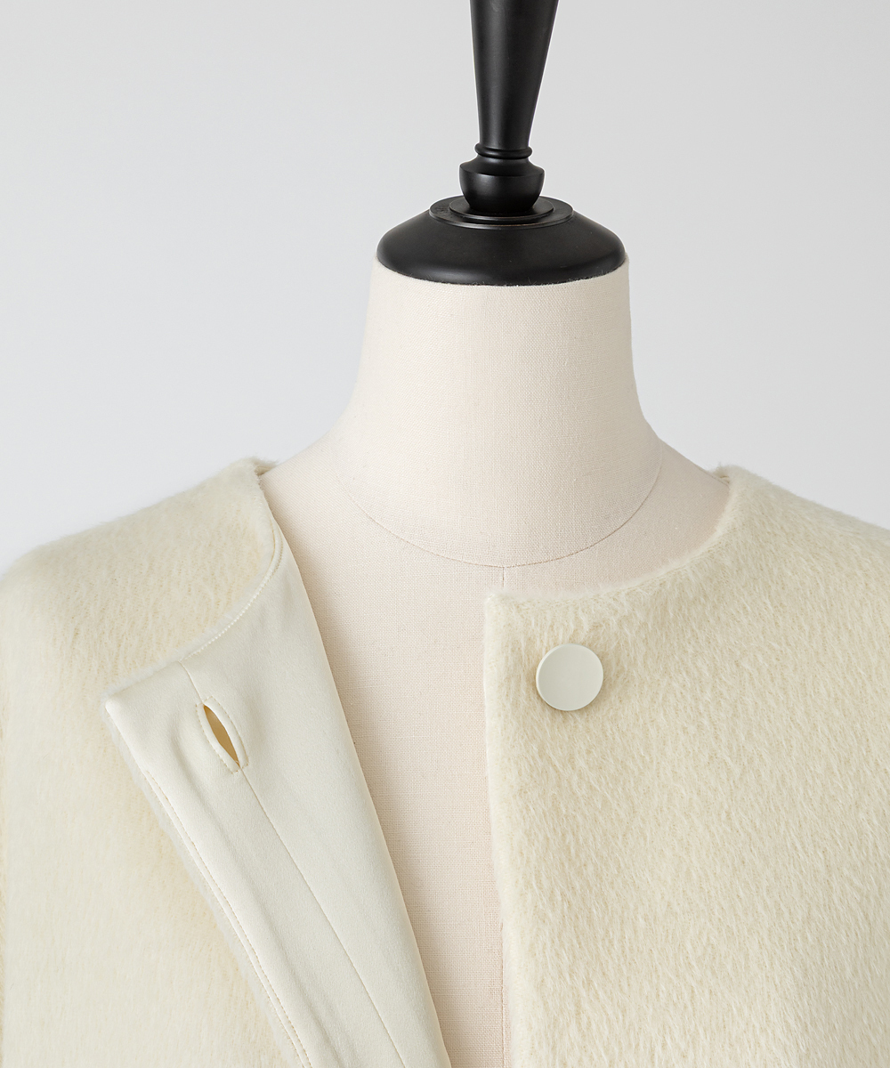 EAUVIRE スーリーアルパカコート ブラック