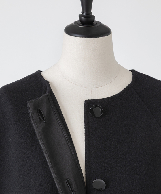 EAUVIRE Super180'sマントコート ブラック