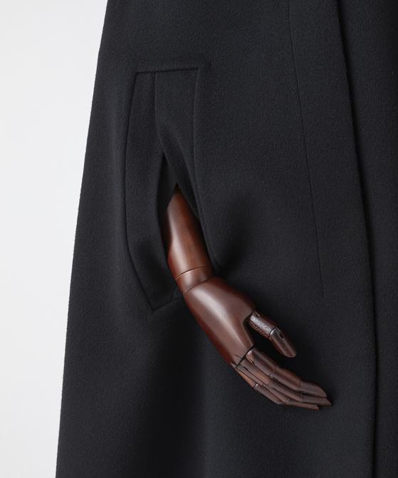 EAUVIRE Super180'sマントコート ブラック