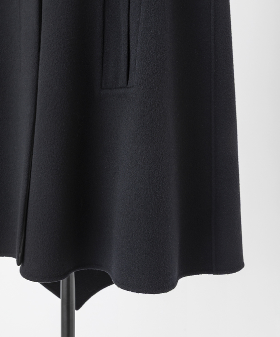 EAUVIRE Super180'sマントコート ブラック