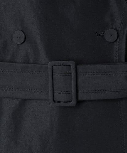 EAUVIRE ロングトレンチジレ ブラック