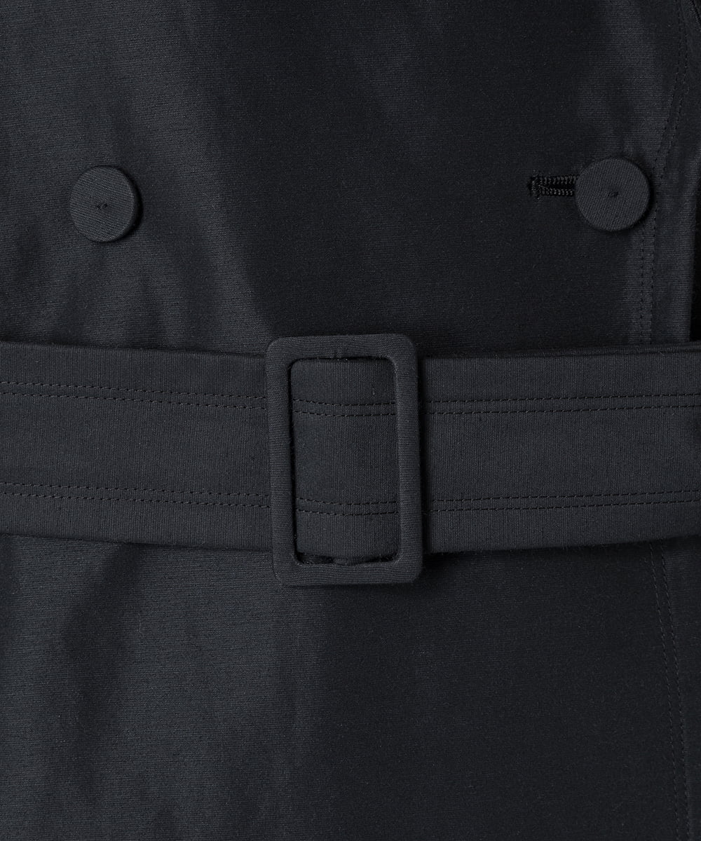 EAUVIRE ロングトレンチジレ ブラック