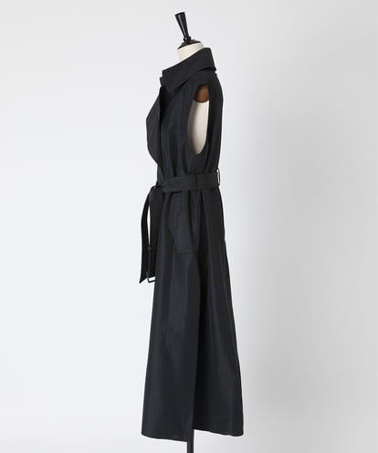 EAUVIRE ロングトレンチジレ ブラック