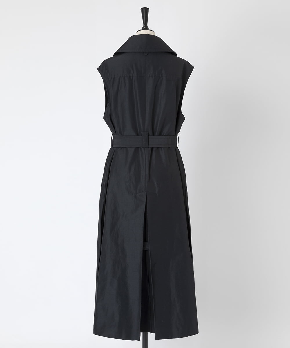 EAUVIRE ロングトレンチジレ ブラック