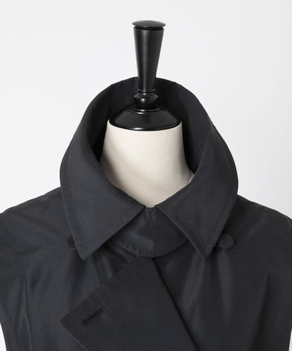 EAUVIRE ロングトレンチジレ ブラック