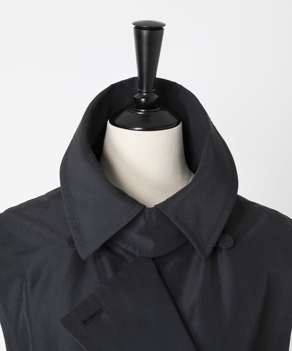 EAUVIRE ロングトレンチジレ ブラック