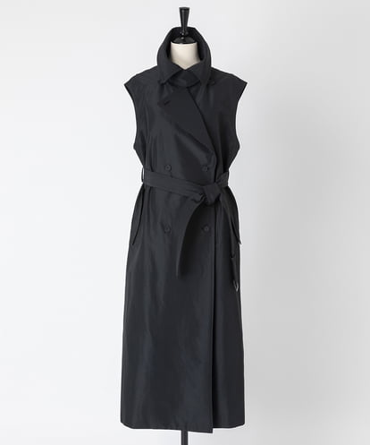 EAUVIRE ロングトレンチジレ ブラック