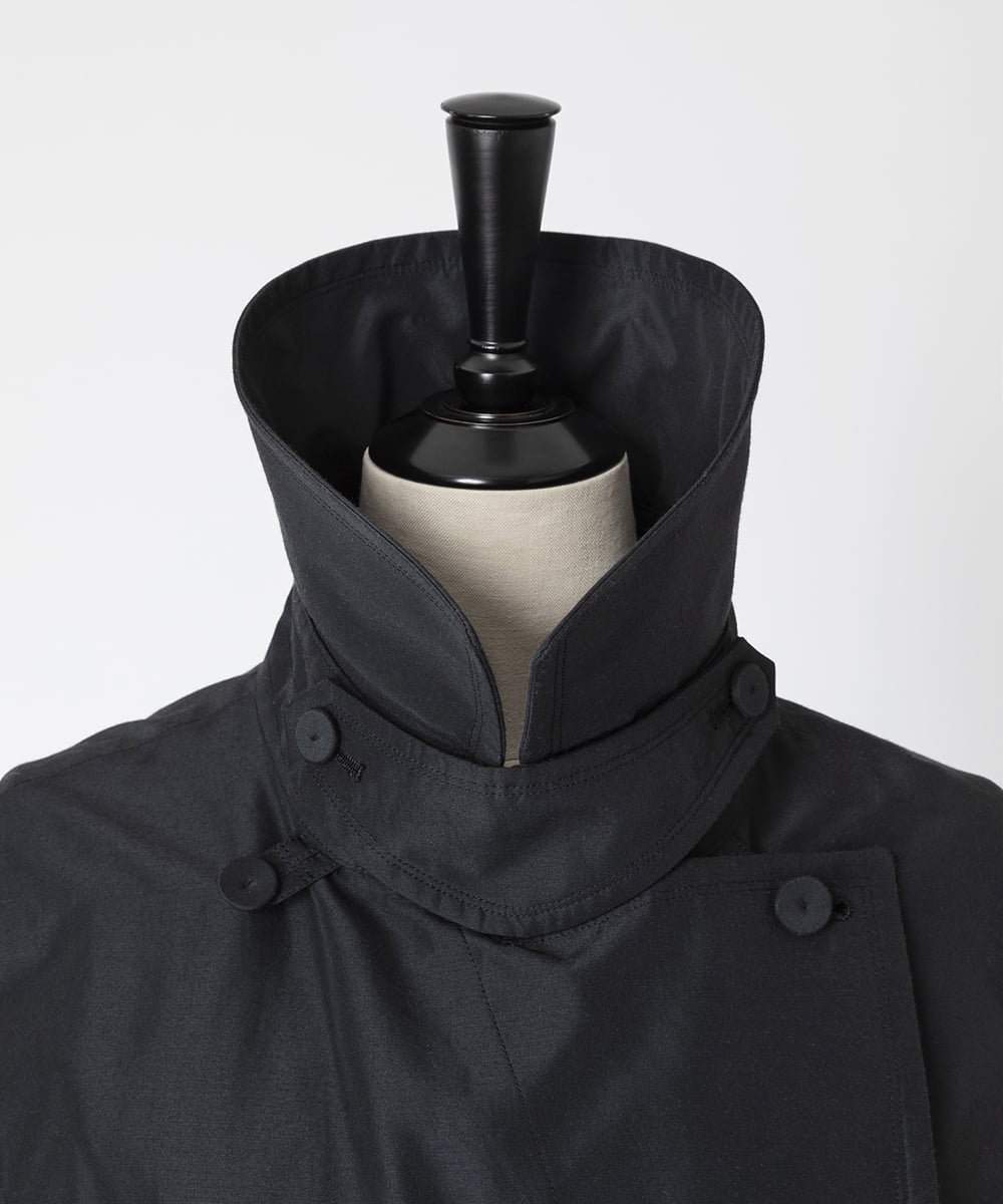 EAUVIRE ロングトレンチジレ ブラック