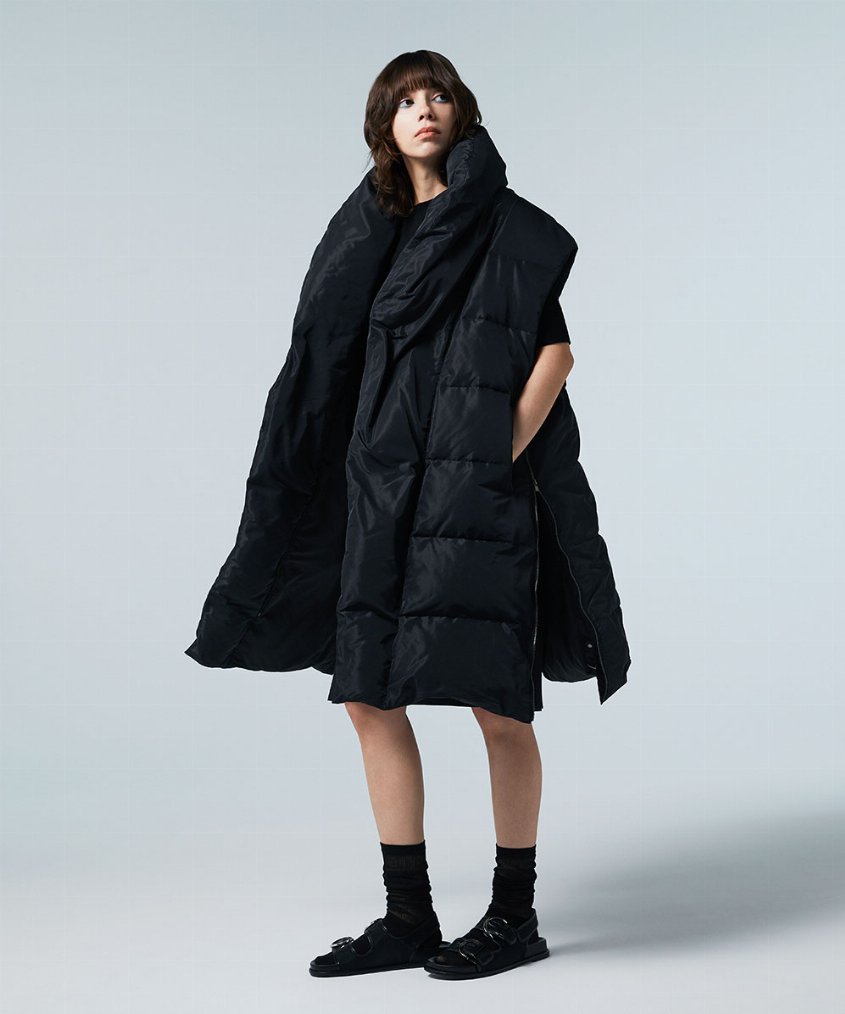 EAUVIRE ロングダウンジレ ブラック