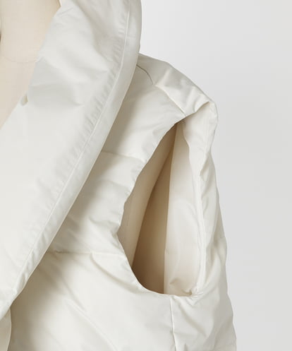 EAUVIRE ロングダウンジレ ホワイト