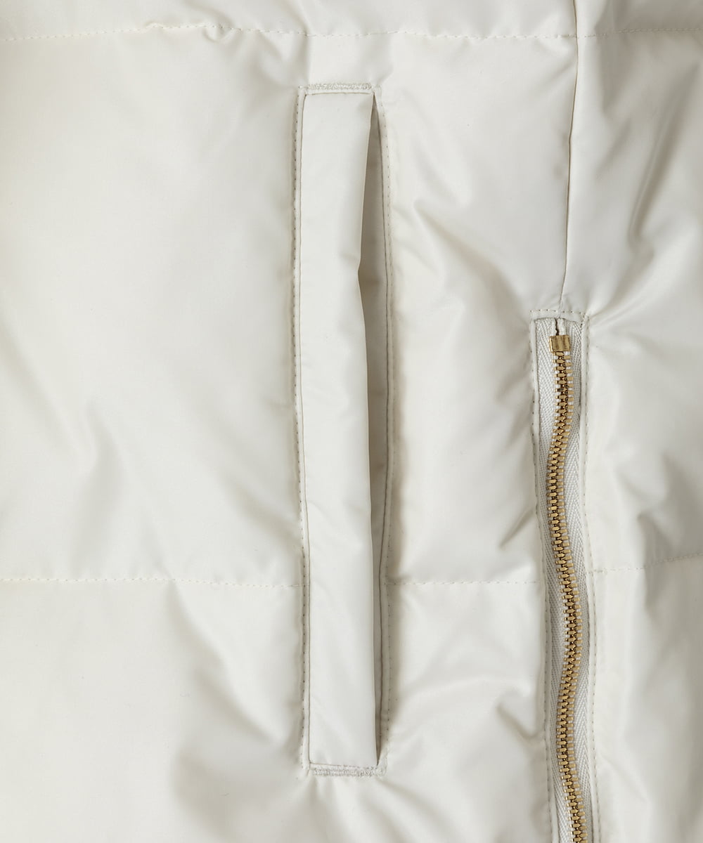 EAUVIRE ロングダウンジレ ホワイト