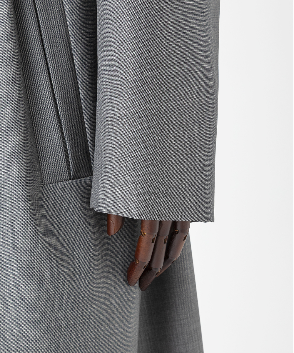 EAUVIRE ワイドトレンチコート ダークグレー