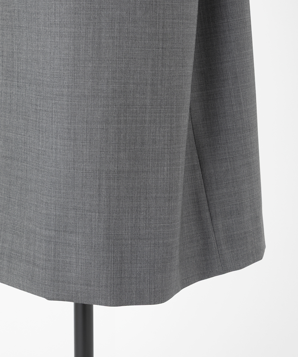 EAUVIRE ワイドトレンチコート ダークグレー