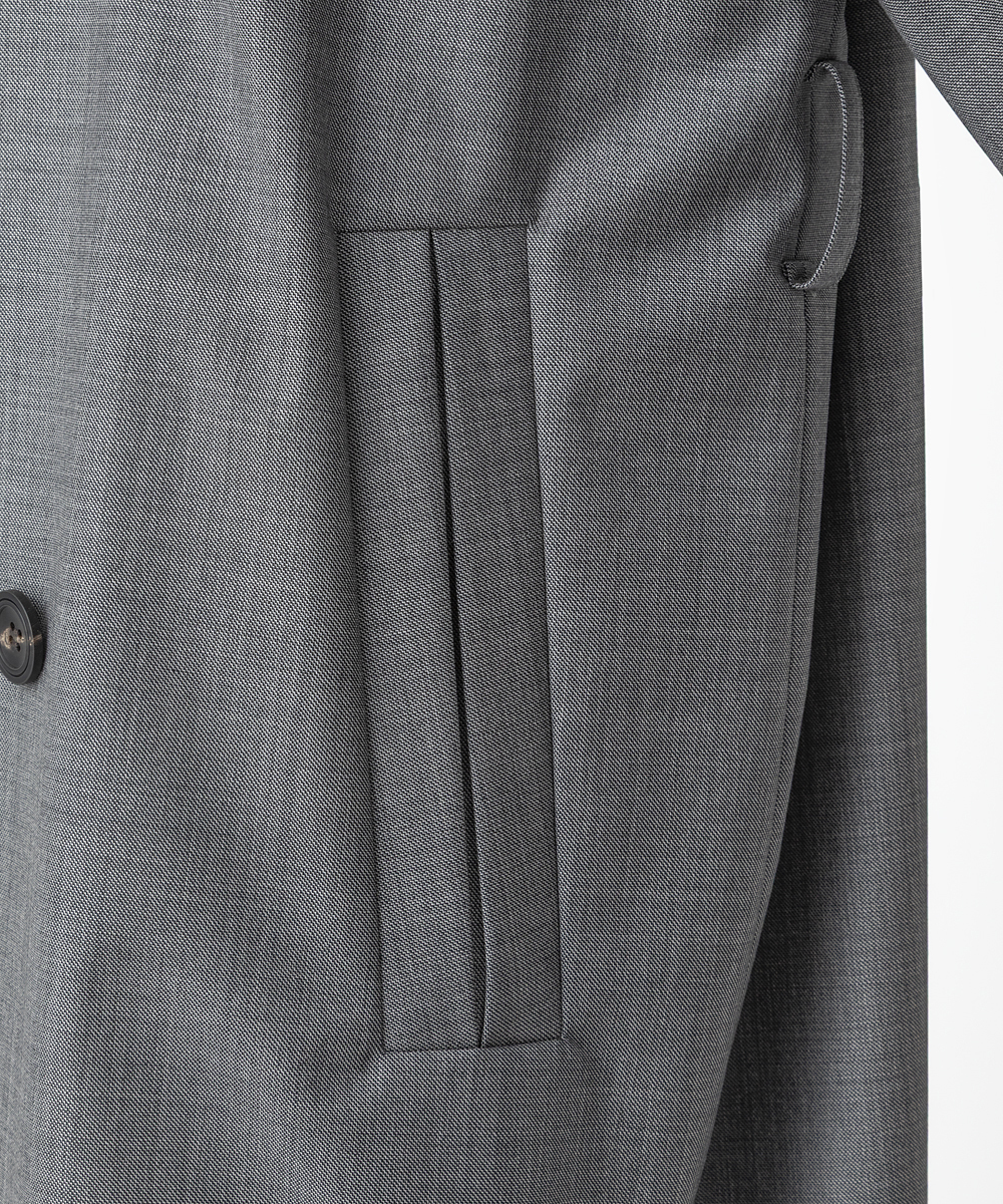 EAUVIRE ワイドトレンチコート ダークグレー