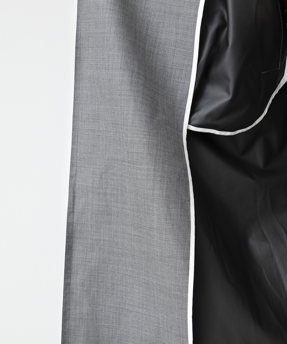 EAUVIRE ワイドトレンチコート ダークグレー