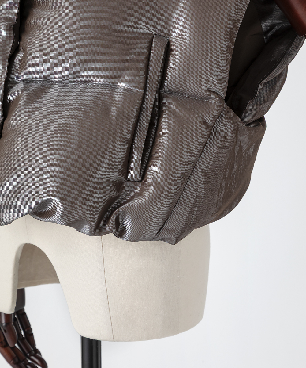 EAUVIRE シャイニーダウンジレ ブラウン