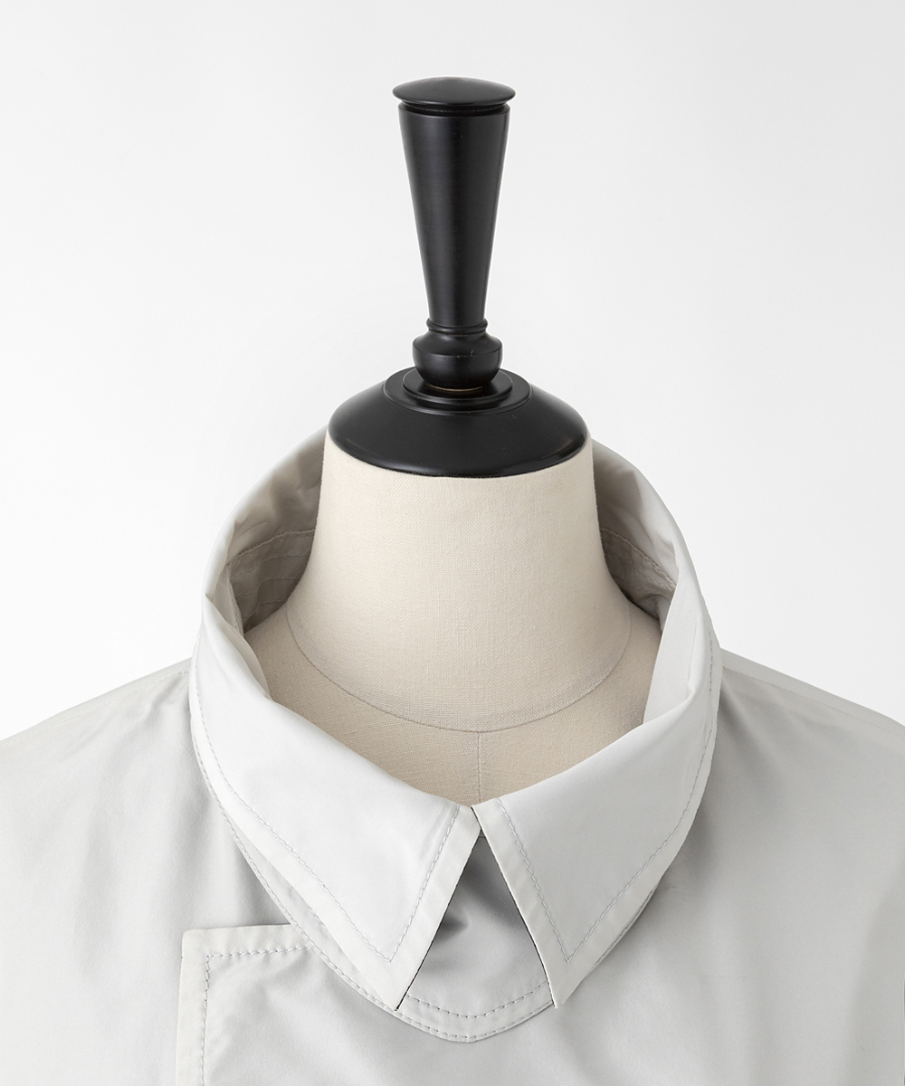 EAUVIRE リバーシブルタフタハーフコート ブラック／グレージュ