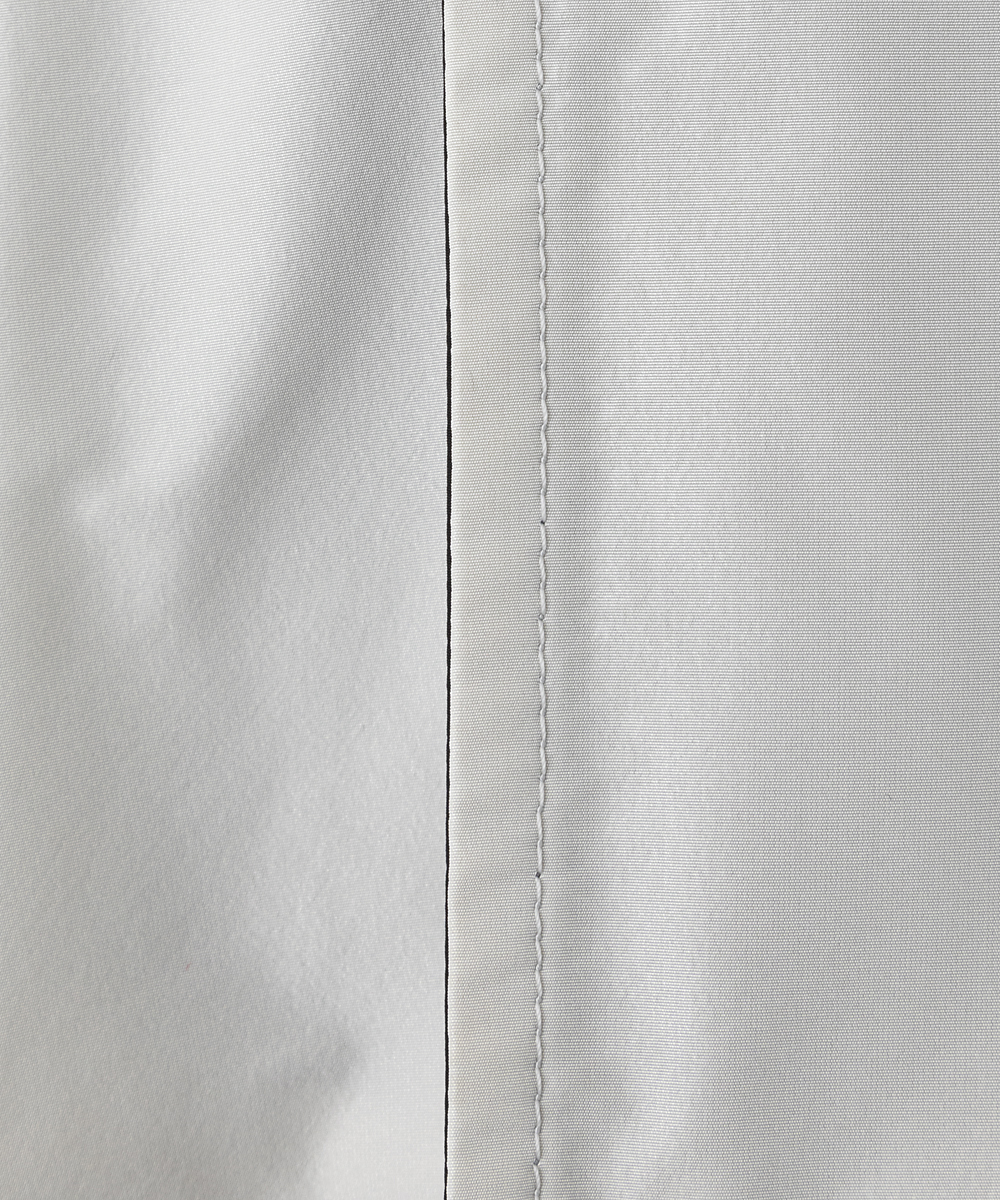 EAUVIRE リバーシブルタフタハーフコート ブラック／グレージュ