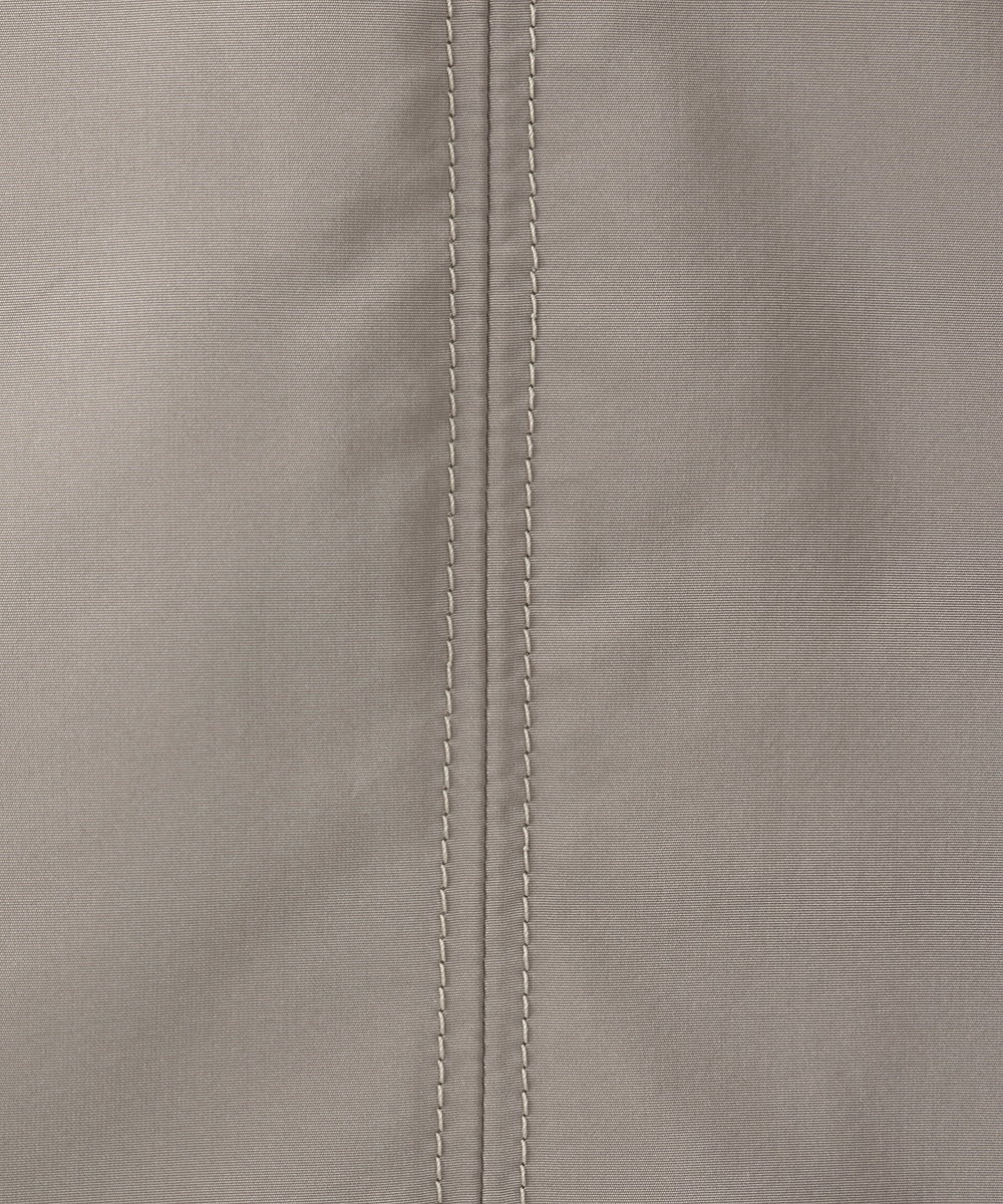 EAUVIRE リバーシブルタフタハーフコート ブラック／グレージュ